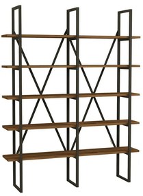 Burgaz Black and Walnut polc