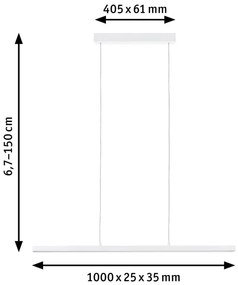 Paulmann 79901 - LED/42W Dimmelhető csillár zsinóron LENTO 230V