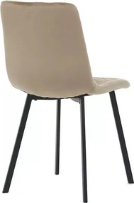 Sötét Bézs Bársony Étkezőszék. DCL-973 CAP4 Belföldi Raktárról