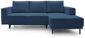 Sarokkanapé Rodriguez mini (J) (tengerészkék + fekete). Akció -15%. 1099140