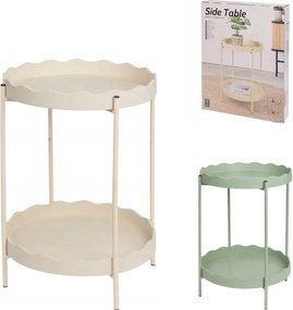 Kisasztal RAVELO Ø 40,5 cm, bézs színű