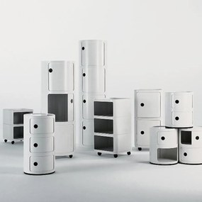 Kartell Componibili 4967 tárolóasztal, 3 tároló rész, több színben Szín: fekete