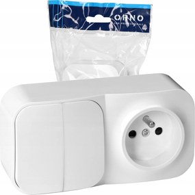 fénykapcsoló ToDo szimpla aljzat csappal falra szerelhető földelés