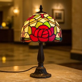 Brilagi - Tiffany vitrázs asztali lámpa GARLAN 1xE14/40W/230V