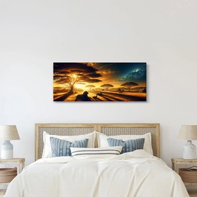 Kép - Pihenő oroszlánok (120x50 cm)