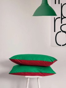 Holly Ranforce dupla ágyneműhuzat garnitúra feszített lepedővel 160 × 200+30 cm, zöld