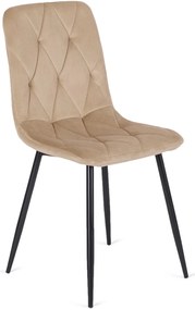 Bézs bársony szék ROBIN