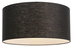 Modern függőlámpa fehér fekete árnyékolóval 50 cm - Combi 1