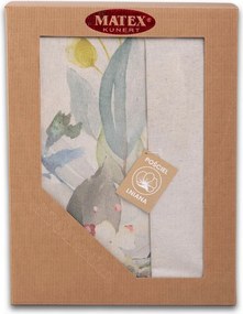 Ágynemű pamut és len keverékből Kytice , 160 x 200cm, 2 db 70 x 80 cm