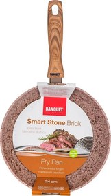 Banquet SMART STONE Brick serpenyőtapadásmentes felülettel, 24 cm, 24 cm