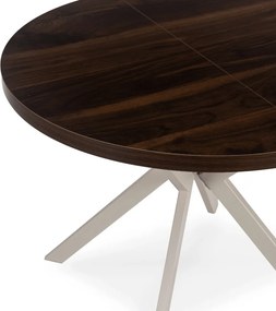 Modern bővíthető étkezőasztal LUKAS 100–250 cm dió kasmír