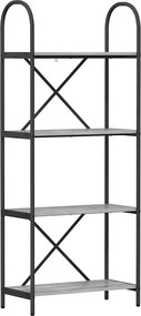 vidaXL Könyvespolc Szürke Sonoma 60 x 30 x 146 cm Faanyag