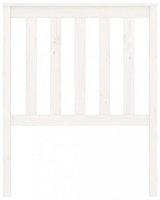 fehér tömör fenyőfa ágyfejtámla 81x6x101 cm