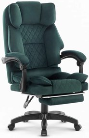 Ergonomikus irodai szék HC-1031 lábtartóval - zöld színű