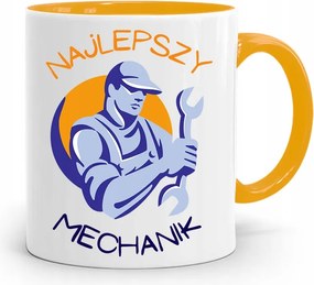 Sárga Bögre Ajándék Szerelő Legjobb Szerelő fényképes nyomtatással