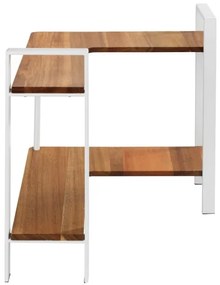 WENKO 53025100 - LOUISA polc 30x33 cm fehér/barna