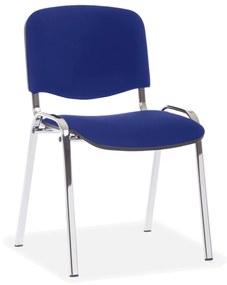 Viva konferencia szék, króm lábak, kék