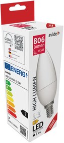 Avide LED Candle 6.5W E14 806LM WW 3000K