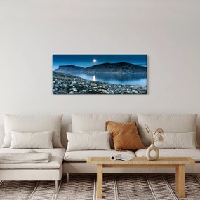Egy éjszakai táj képe, Izland (120x50 cm)