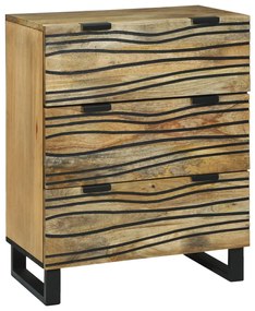 Tálaló 60x33,5x75 cm Tömör Mangófából