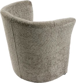 Klub fotel, szürkésbézs Taupe Coral anyag, CUBA