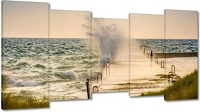 Vászonkép 150x80 Tengeri hullám Tengerpart