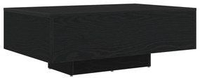 Dohányzóasztal LED világítással Fekete tölgy 85x55x31 cm