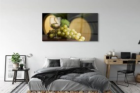 Akrilkép Egy pohár szőlő hordó 125x50 cm