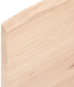 kezeletlen tömör fa fürdőszobai pult 40x50x2 cm