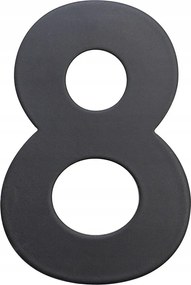8. számú házszám 75 mm-es rozsdamentes acél Cze