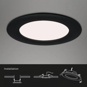 Brilo - KÉSZLET 3x LED Fürdőszobai beépíthető lámpa FLAT LED/7W/230V IP44