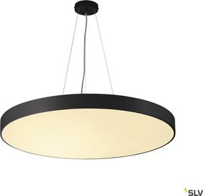 SLV 1001878 MEDO Kerek Mennyezeti Lámpa Fekete LED IP20
