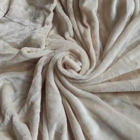 Mikroplüss lepedő bézs, 180 x 200 cm, 180 x 200 cm
