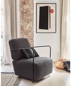 Fekete fotel Gamer - Kave Home