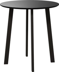 HOMCOM 72 x 72 cm Kerek Étkezőasztal 2 Személy Részére, Modern Stílusú Esernyős Lábakkal, Asztal Konyhába, Étkezőbe és Nappaliba, Fekete | Aosom