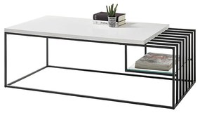 ZAIRA fehér dohányzóasztal