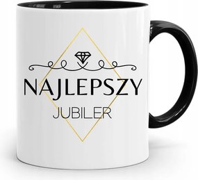 Ékszerésznek Bögre Fekete Legjobb Ékszer nyomott mintával