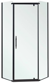 Celtic 90x90 cm ötszögletű zuhanykabin tálca nélkül fekete