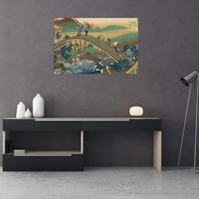 Kép - Katsushika Hokusai, Ariwara no Narihirafrom the series One Hundred, Poems Explained by the Nurse (Hyakunin isshu uba ga etoki), reprodukciók (90x60 cm)