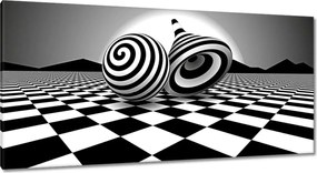 Festmények 115x55 Absztrakt Geometria