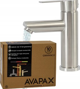 Mosdó csaptelep Álló Inox Mosdó csaptelep Fürdőszoba Szálcsiszolt