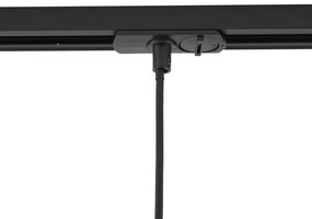 Modern fekete függőlámpa 1 fázisú sínrendszerhez GU10 70mm - Iconic Holt