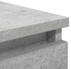 betonszürke szerelt fa tálalószekrény fiókos 37,5x35x99 cm