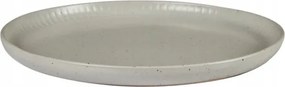 Szürke kerámia desszertes tányér Novita Home Eureka 21cm
