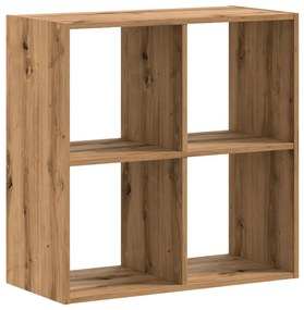 kézműves tölgy szerelt fa könyvespolc 68,5 x 32 x 68,5 cm