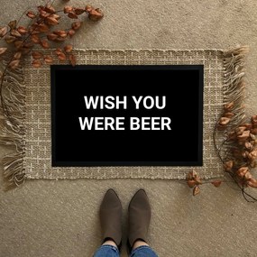 Wish you were beer vicces feliratos Flat standard lábtörlő - több méretben (Válassz méretet: 60*40 cm, Válassz szállítási opciót: Extra szállítást kér
