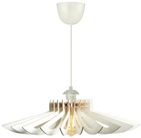 Csillár zsinóron 1xE27/60W/230V fehér átm. 68 cm