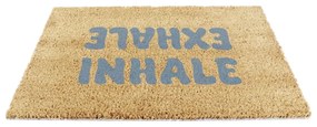 Kókuszrost lábtörlő 60x90 cm Inhale Exhale – Artsy Doormats