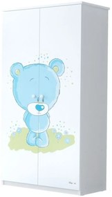 babyboo gyermek ruhásszekrény - teddy maci szégyenlős kék, d19