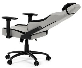 Gamer szék hintamechanikával, ezüst szövetkárpittal. KA-F12 SIL2